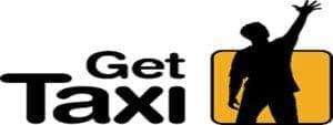 Silhouette of a person with one arm raised next to the text "Get Taxi" on a yellow and white background, promoting Eagle Mountain taxi cab service. Silhouette of a person with one arm raised next to the text "Get Taxi" on a yellow and white background, promoting Eagle Mountain taxi cab service.