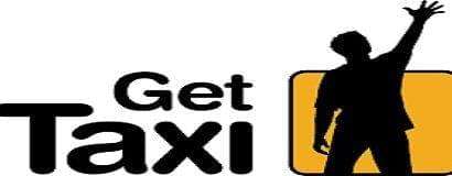 Silhouette of a person with one arm raised next to the text "Get Taxi" on a yellow and white background, promoting Eagle Mountain taxi cab service. Silhouette of a person with one arm raised next to the text "Get Taxi" on a yellow and white background, promoting Eagle Mountain taxi cab service.