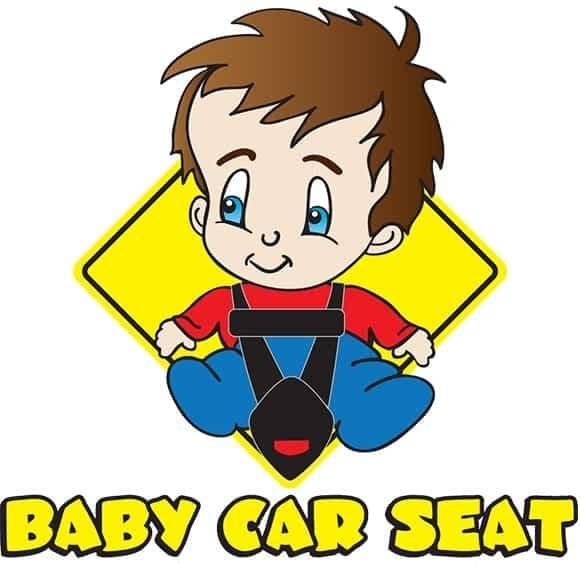 Welcome to your DFW Airport Transfer guide! Picture this: an endearing illustration of a baby with a beaming smile and brown hair, comfortably nestled in a car seat. Safety is paramount, so the little one is secured snugly with a seatbelt. The baby sports a vibrant red shirt paired with cozy blue pants. Framing this adorable scene is a distinctive yellow diamond shape, beneath which proudly stands the inscription "BABY CAR SEAT." Ideal for ensuring your young traveler’s comfort and safety during your DFW Airport Transfer journey!